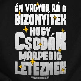 Csodák léteznek férfi póló (Fekete)
