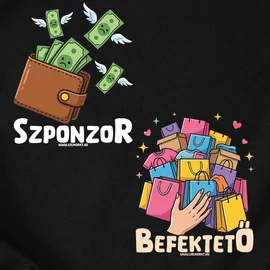 Szponzor és Befektető pulóverek (Fekete)