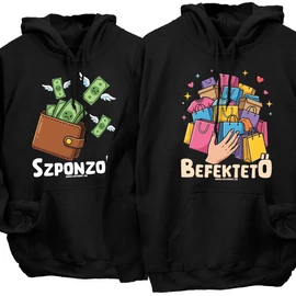 Szponzor és Befektető pulóverek (Fekete)