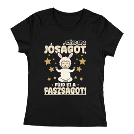 Szívd be a jóságot póló (Fekete)