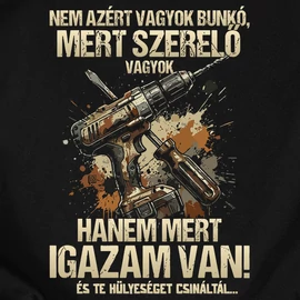 Munkám után haszon terem póló (Fekete)