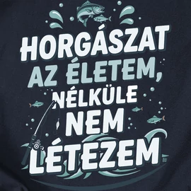 Horgászat az életem póló (Sötétkék)