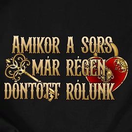 Sors páros póló szett (Fekete-Fekete)