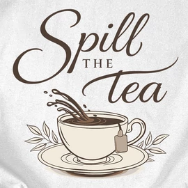 Spill the tea póló (Fehér)