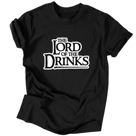 Lord of the Drinks férfi póló (fekete)