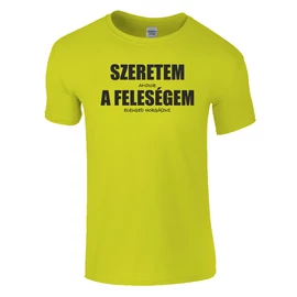 Szeretem, amikor a feleségem elenged horgászni póló (zöld)