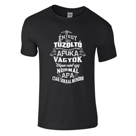 Tűzoltó apuka póló (Piros)