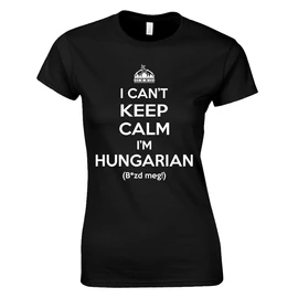 I can't keep calm női póló (piros)
