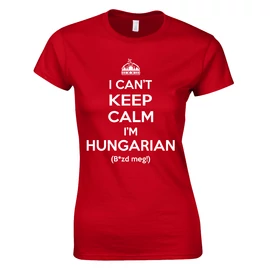 I can't keep calm női póló (piros)