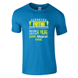 Szeretek futni póló (Türkiz)