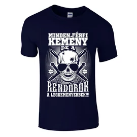 Kemény rendőrök póló (sötétkék)
