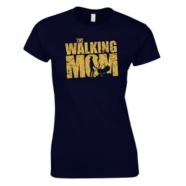 Walking mom női póló (sötétkék)