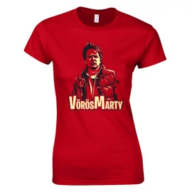 Vörös marty női póló (Piros)