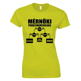 Mérnöki problémamegoldás női póló (Rózsaszn)