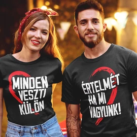 Minden értelmét veszti páros póló (Sötétkék)