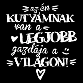 Az én kutyámnak férfi póló (fekete)
