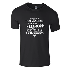 Az én kutyámnak férfi póló (fekete)
