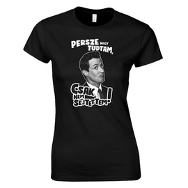 Persze hogy tudtam női póló (fekete)