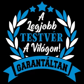 A Legjobb testvér a világon gyerek póló (Fekete_kék)