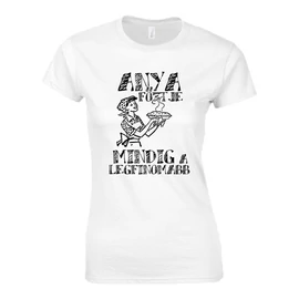 Anya főztje női póló (Citrom)