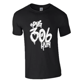 #pug306hun póló (Fekete)