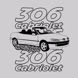 306 cabrio póló (Szürke)
