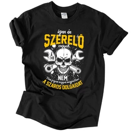 Igen, szerelő vagyok póló (Fekete)