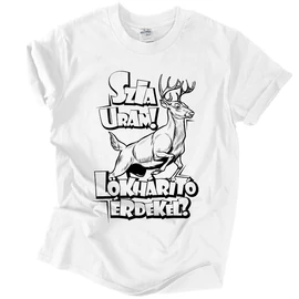 Szia Uram! Lökhárító érdekel? férfi póló (fehér)