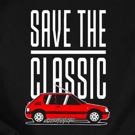 Save the 205 férfi póló (fekete)