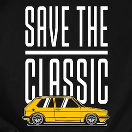 Save the Golf férfi póló (fekete)