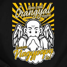 Őrangyal Nagypapa Férfi Póló (Fekete)