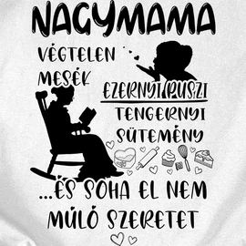 Nagymama női póló (Fehér)