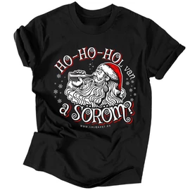 Ho-Ho-Hol van a söröm? férfi póló (Fekete)