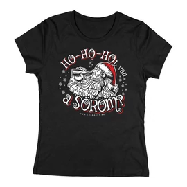 Ho-Ho-Hol van a söröm? női póló (Fekete)
