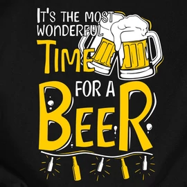 Time for a Beer férfi póló (Fekete)