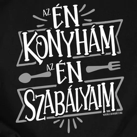 Az én konyhám férfi póló (Sötétkék)