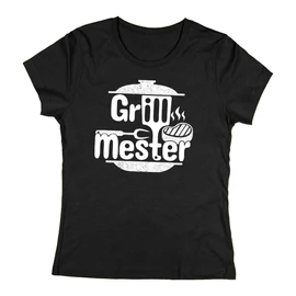 Grillmester - női póló (Fekete)