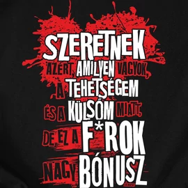 Nagy bónusz férfi póló (fekete)