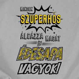 Szuper édesapa póló (Szürke)