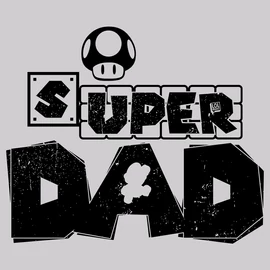 Super Dad férfi póló (szürke)