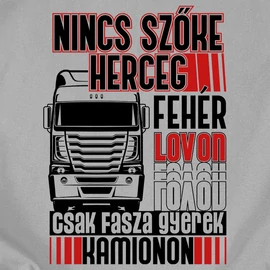 Kamionos fasza gyerek férfi póló (szürke)