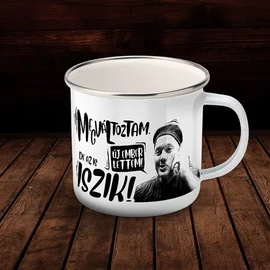 Papa karanténban fém bögre