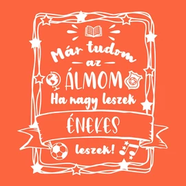 Ha nagy leszek gyerek póló (Narancs)