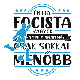 Én egy focista vagyok gyerek póló (Fehér)