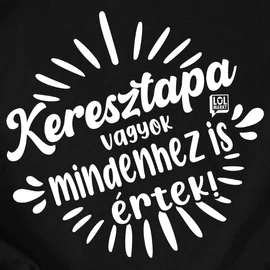 Keresztapa vagyok póló (Fekete)