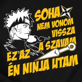 Ez az én ninja utam női póló (Fekete)