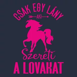 Csak  egy lány aki női póló (Sötétkék)