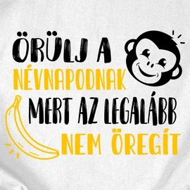 Örülj  névnapodnak póló (narancs)