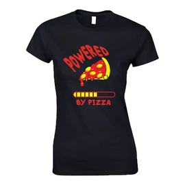 PIZZA NŐI PÓLÓ (Fekete)