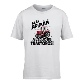 Traktoros az apukám gyerek póló (Fehér)
